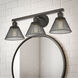 Carver 3 Light 27.5 inch Rubbed Bronze Bath Vanity Wall Light